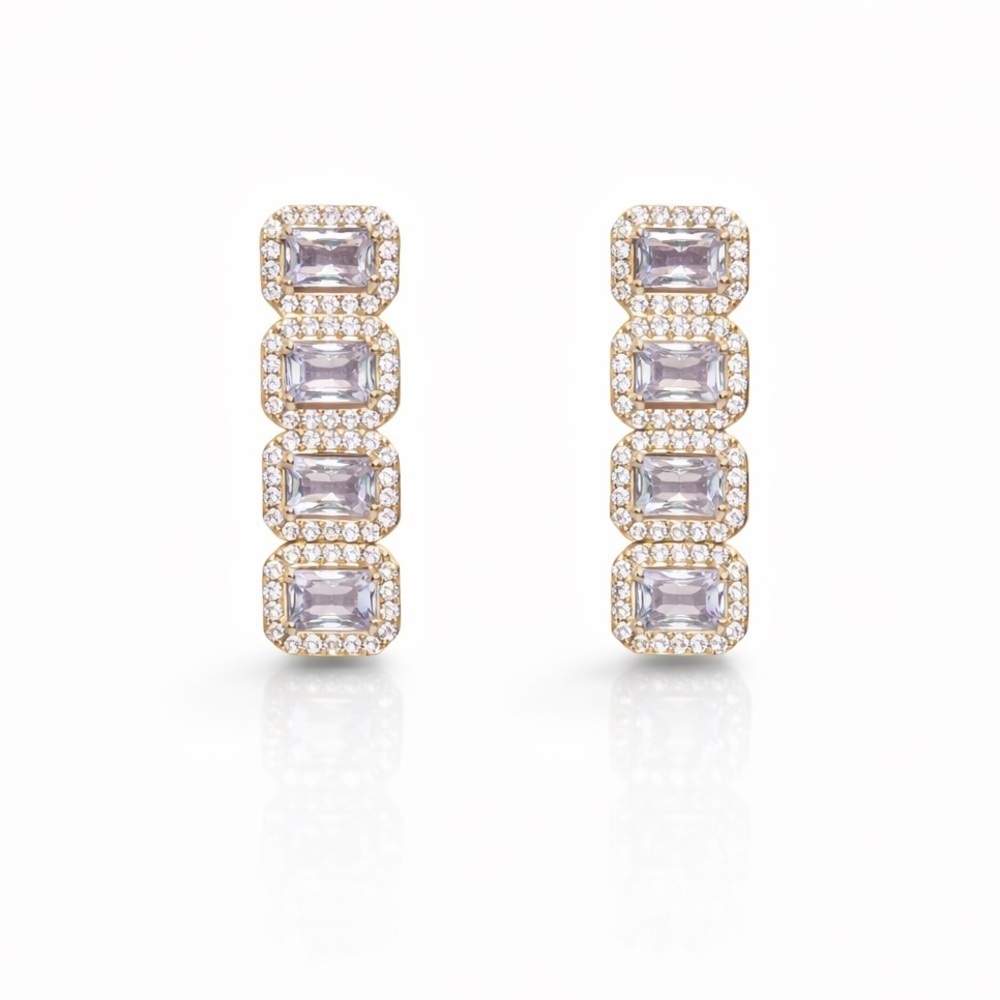 ⚜️ Elegant Gold and Silver Hoop Earrings